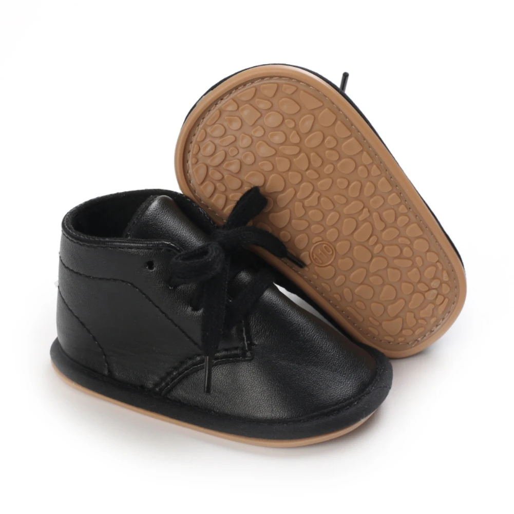 Обувь из ПУ кожи для младенцев повседневная обувь маленьких мальчиков и девочек