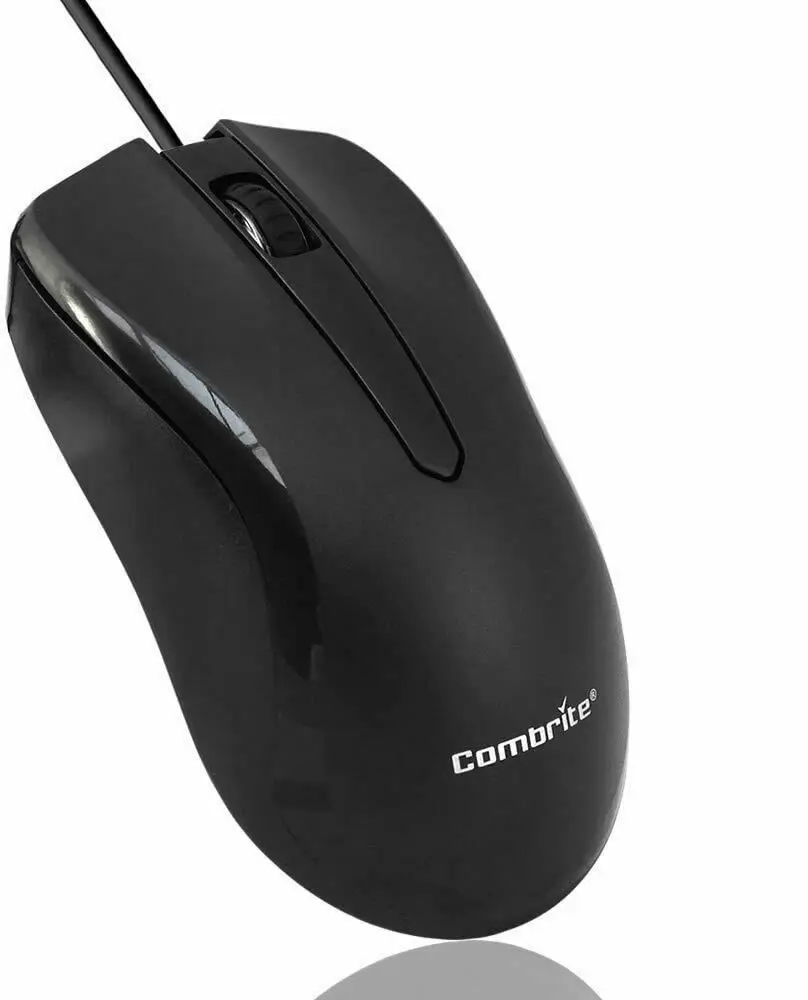 

WIRED USB MOUSE COMFORT FULL SIZE OPTICAL SCRLL WHEEL MICE RED LED FOR PC LAPTOP