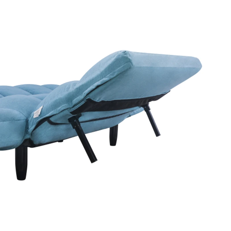 

Twin Size Sleeper Sofa Futon Couch Recliner Couch with Armrest and Wood Legs Convertible Futon Sofa Bed with 2 Pillows