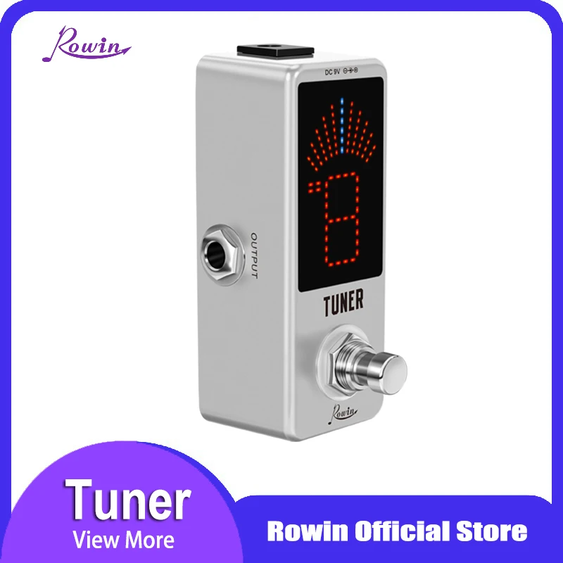 

Rowin High Precision Guitar Chromatic Tuner Pedal Ture Bypass