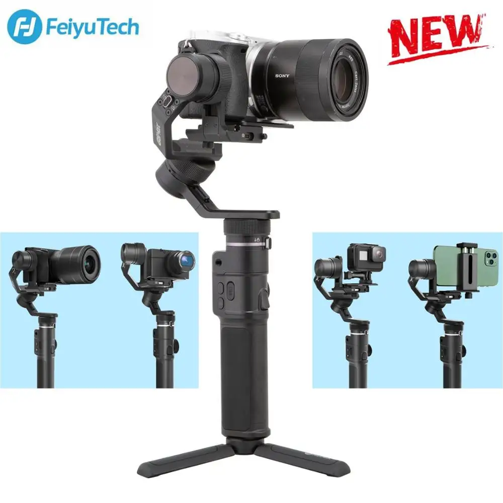 

FeiyuTech Feiyu G6 Max 3-Axis Splash-proof Stabilizer Gimbal for Mirrorless camera Pocket Camera GoPro Hero 7 6 5 Smartphone