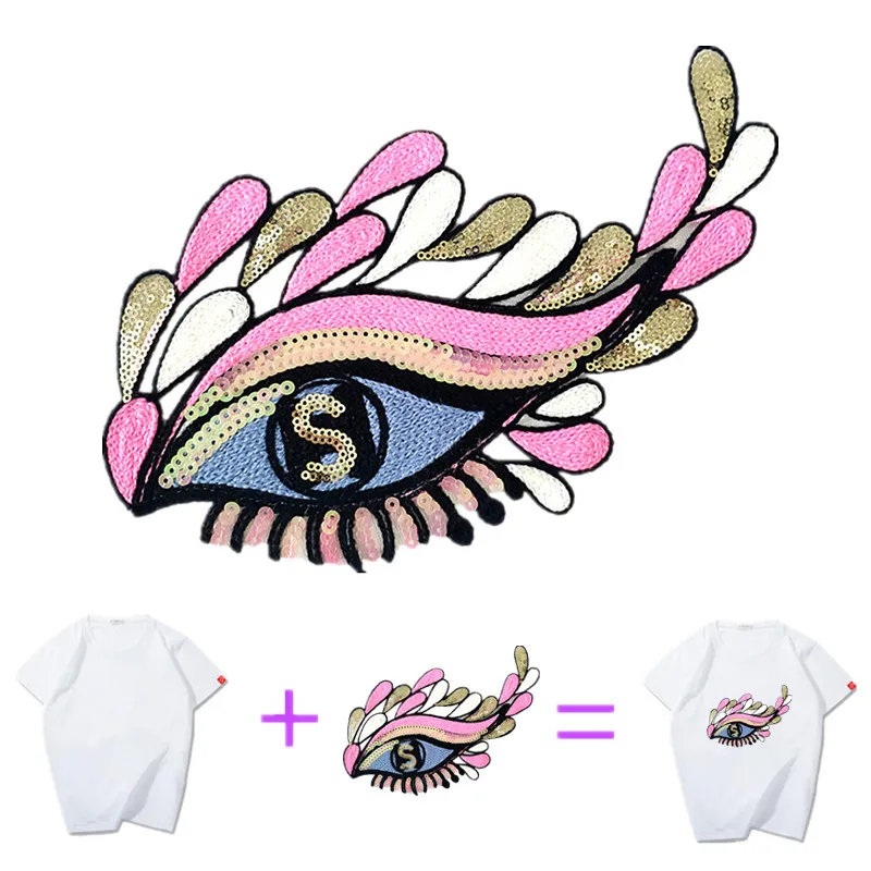 Футболка женская с блестками 19 см патчи сделай сам байкерские для одежды