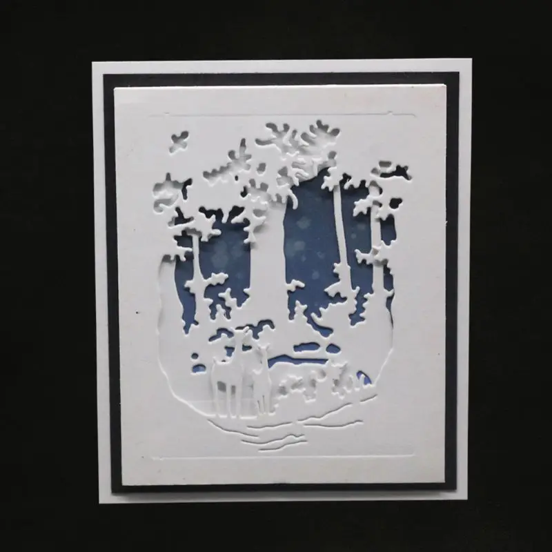 Олень металлические Вырубные штампы Трафаретный Скрапбукинг штамп для альбомов