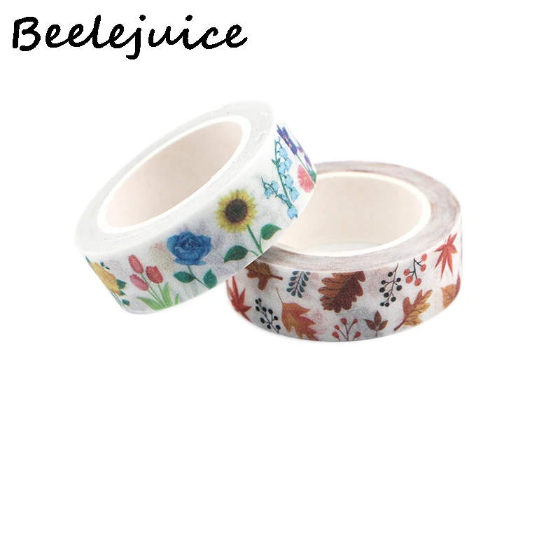 

24pcs Flowers and leaves Washi Tape DIY Decoration Scrapbooking Planner Paper Adhesive Masking Tape Stationery Daily Gifts Kids