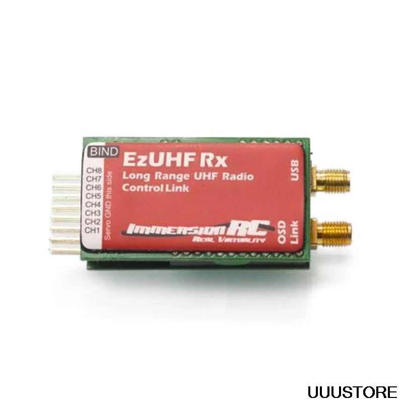 ImmersionRC 433MHZ 112dbi EzUHF Receiver 8 channel diversity Long Range UHF RX for RC FPV Drone | Игрушки и хобби