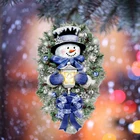 Новинка 2021, Рождественская Наклейка на окно, Санта-Клаус, снеговик, украшение, настенная наклейка, ПВХ наклейка, Декор для дома, рождевечерние, зеркальные наклейки