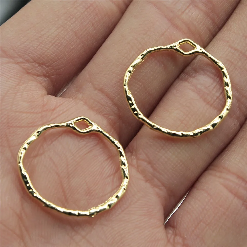 Комплектующие для ювелирных изделий, 5 шт., 22x21 мм, геометрические соединители