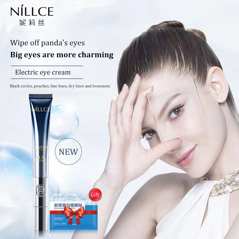

NILLCE Electric Massage Eye Cream Anti Wrinkle Remove Bags puffy eyes dark circles cream eye massager cream 20g