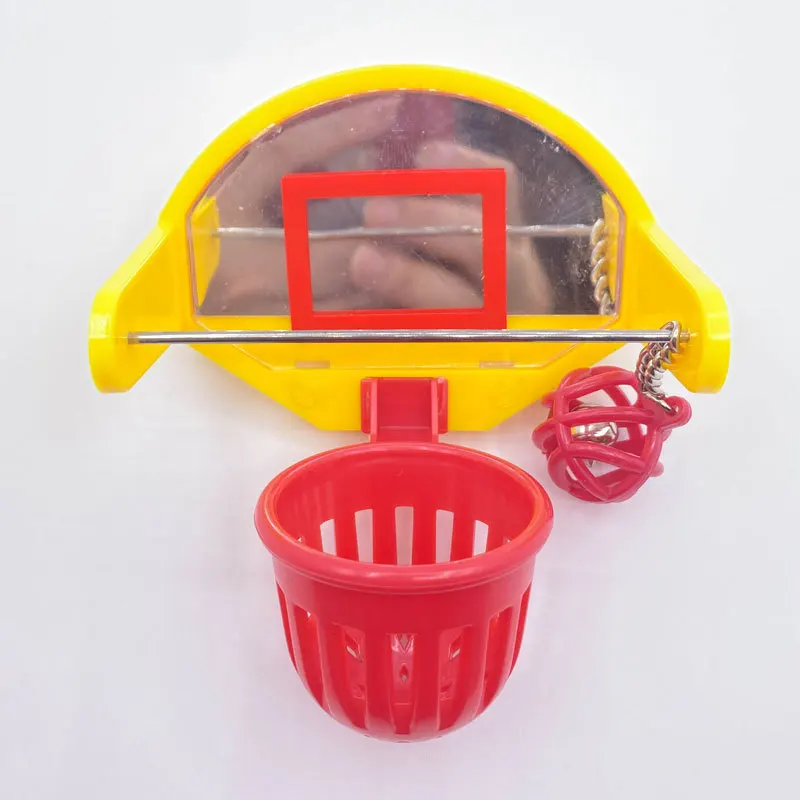 

Birds Toy Parrots Toys Mini Basketball Hoop With Bell Parakeet Cages Funny Parrot Birds Toys Mini Basketball Hoop Pet Supplies