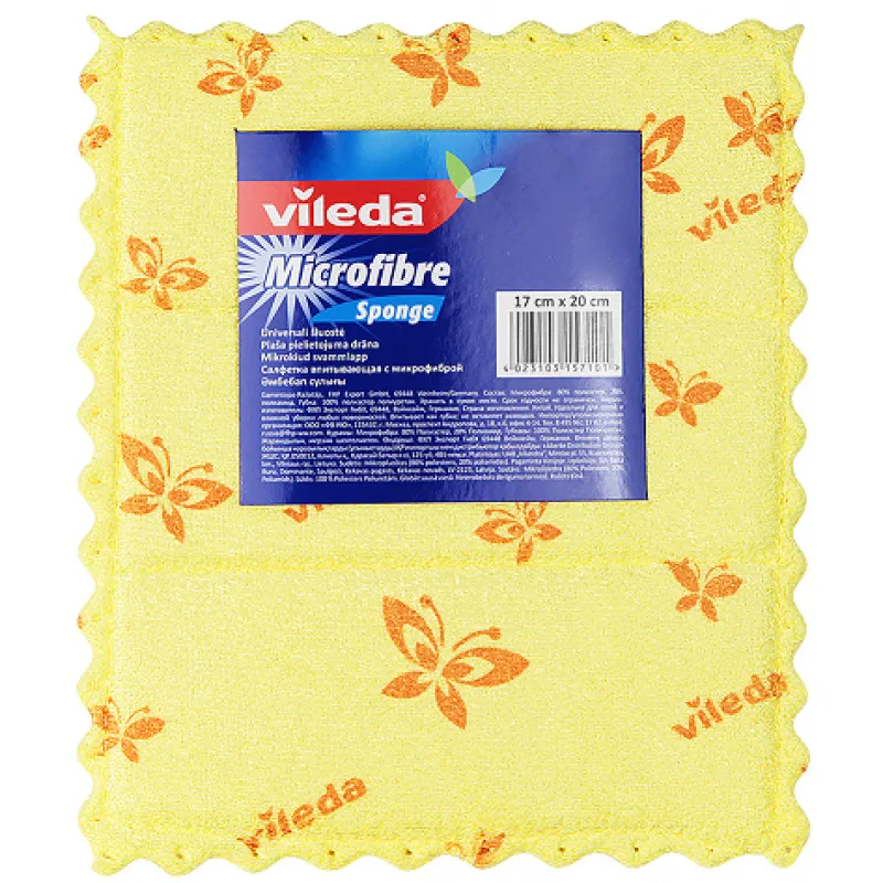 Салфетка впитывающая с микрофиброй &quotVileda&quot неупакованная|Чистящие салфетки| |