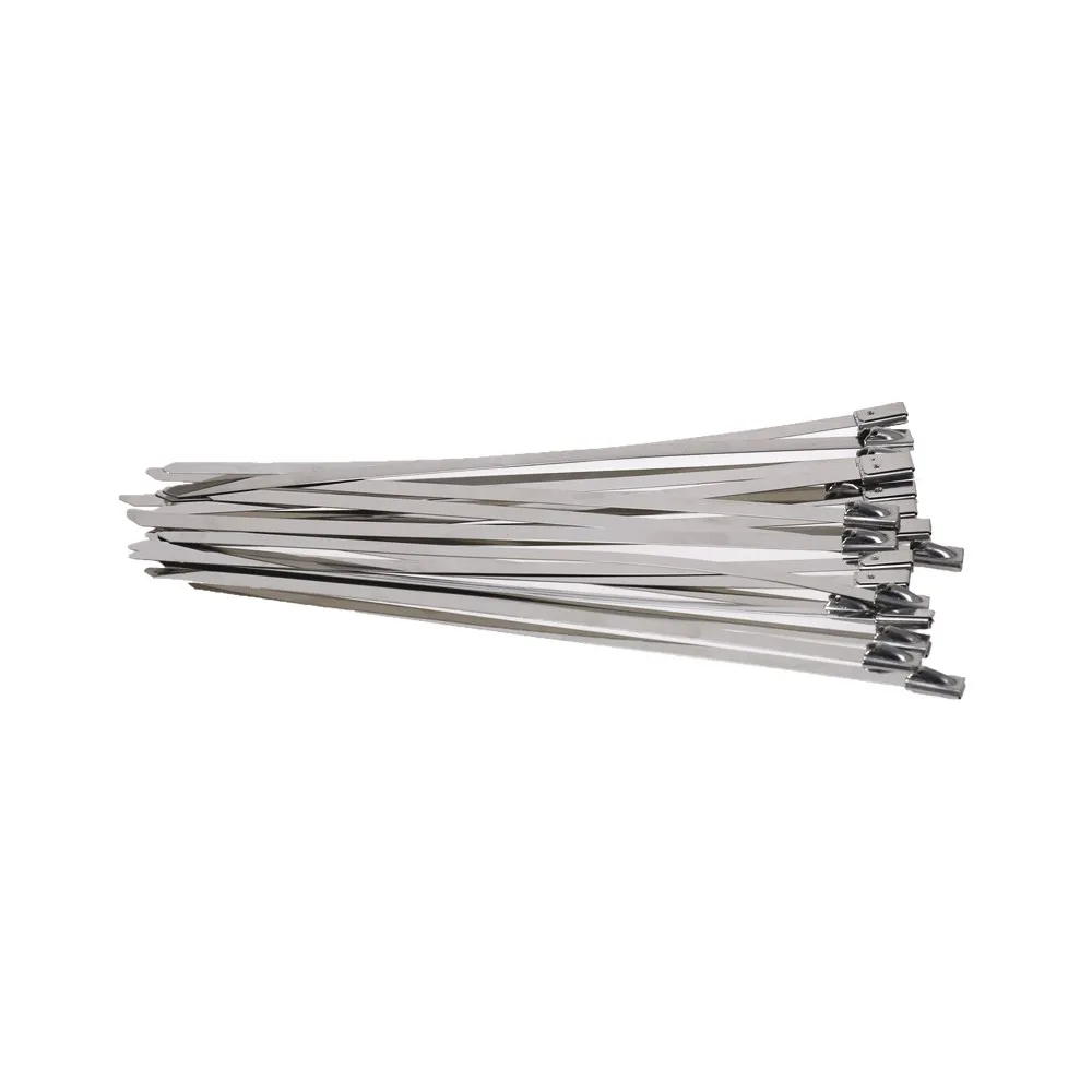 10 шт. Нержавеющая сталь Металлические Кабельные стяжки галстуком бабочкой на