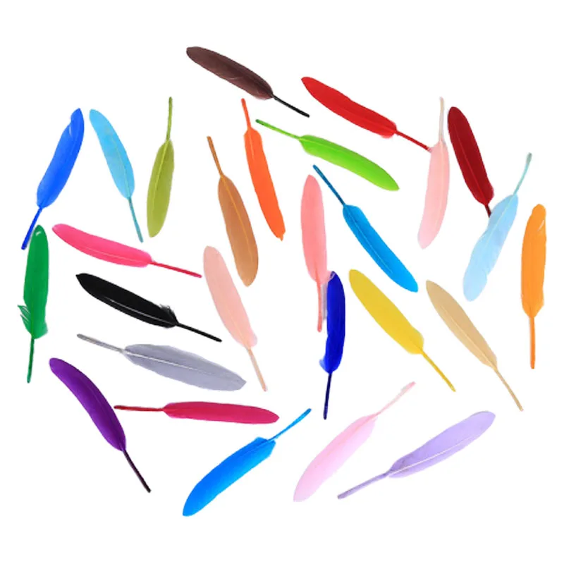 20 100 шт./лот перышки для рукоделия вечерние украшения дома 10 15 см|Перо| |