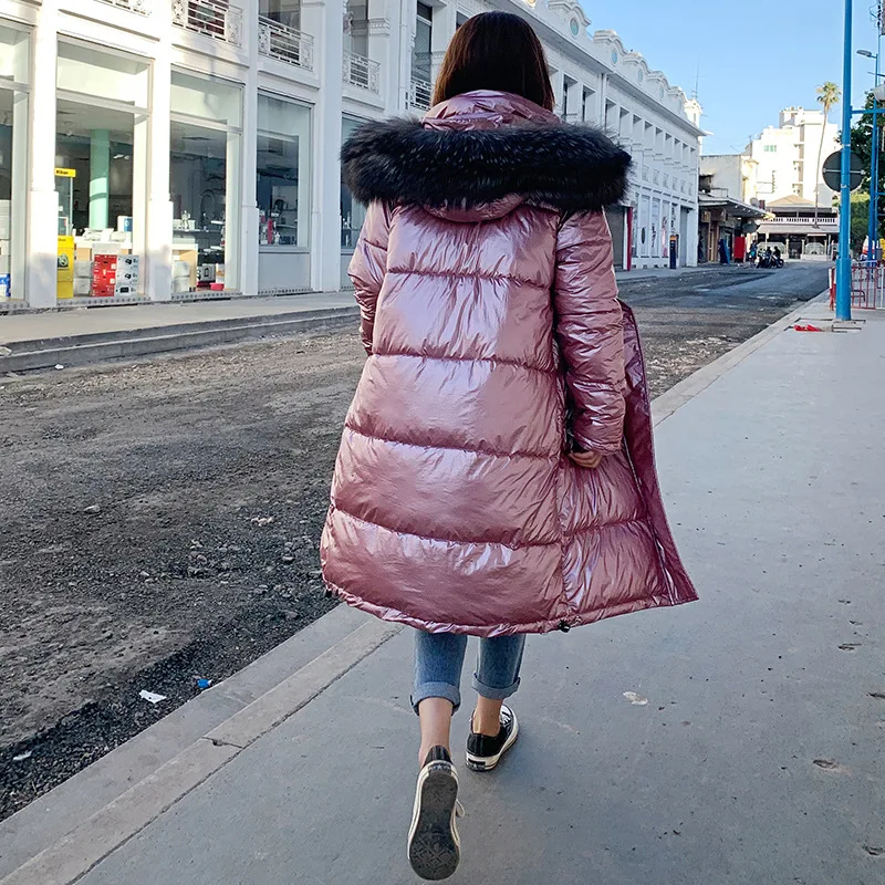 Повседневная теплая Модная женская Длинная зимняя парка тонкие пальто и куртки с
