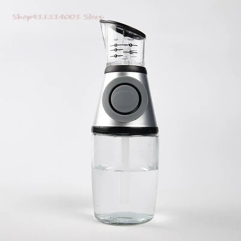 

High-quality Glass Oil And Vinegar Large Opening Kitchen Metering Oil Bottle