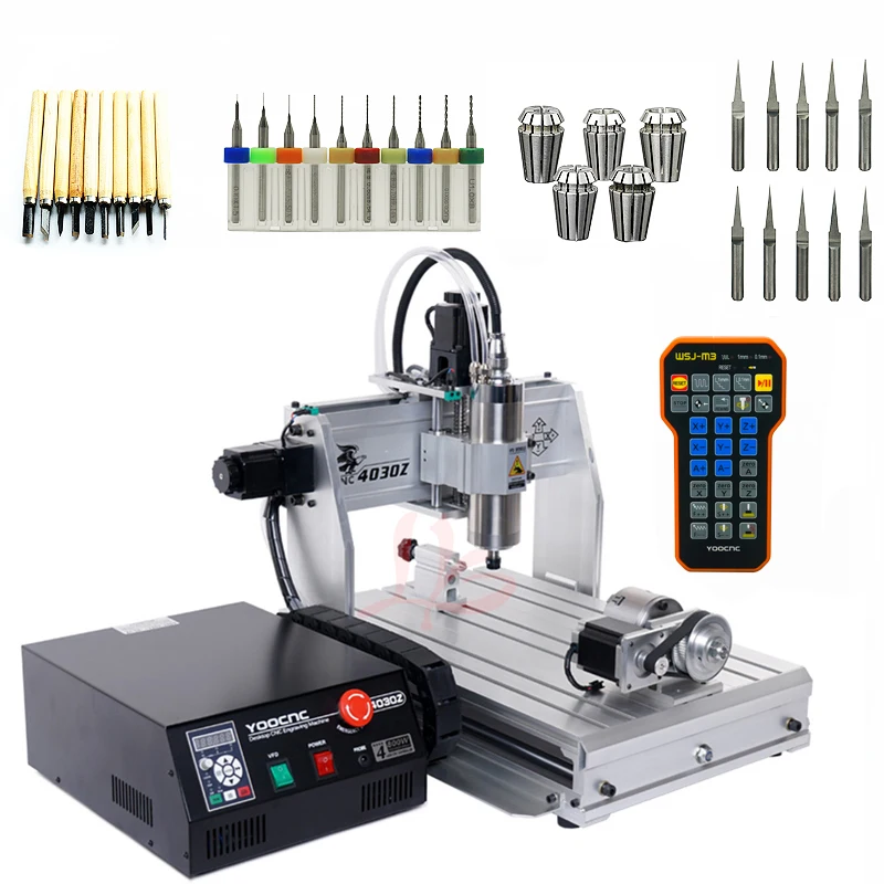 3040 800W 1500W CNC 4030Z мини маршрутизатор гравер настольный гравировальный станок USB