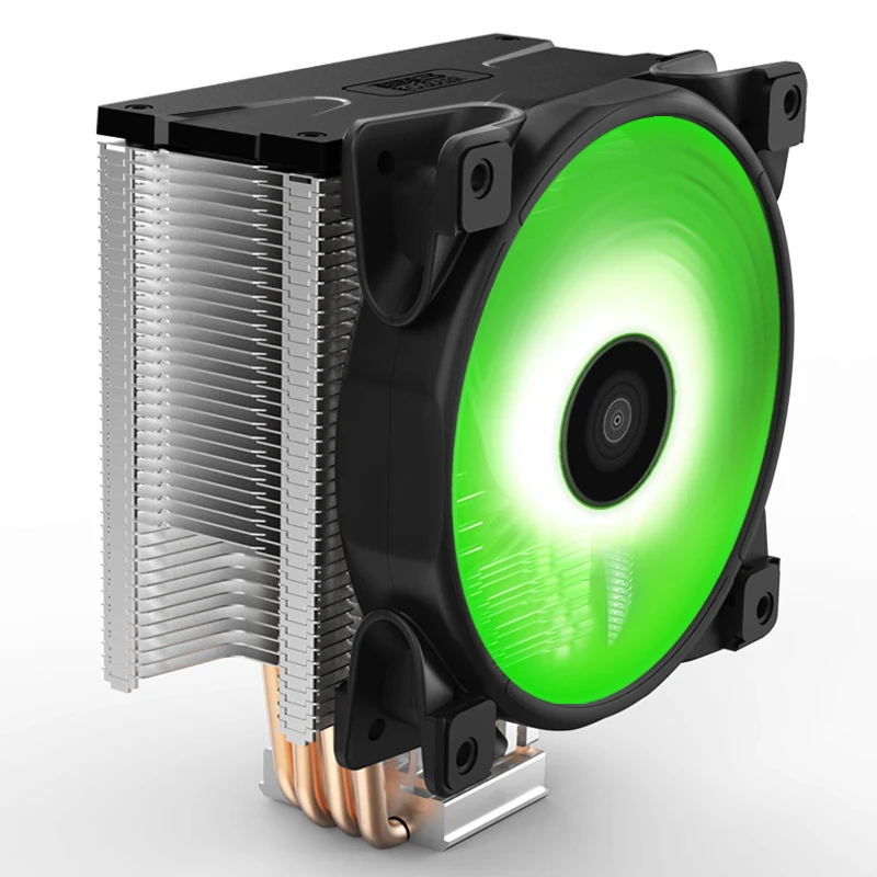 Pccooler X4 4 Heatpipe CPU кулер радиатора 12 см 12В/4PIN RGB тихий вентилятор для Intel LGA 115x AMD AM4 120 мм