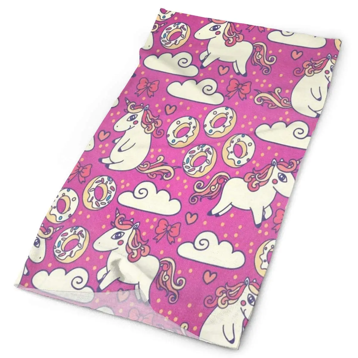 Головной убор милый каракули единороги уличный шарф маска шеи гаитер головной