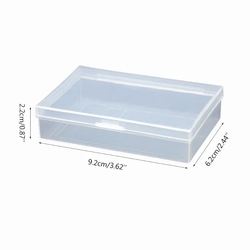 

2pcs Transparent Plastic Box Playing Cards Container Poker Card Storage Case