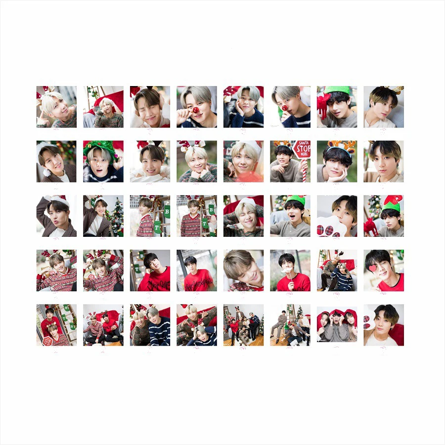 Kpop Bangtan Boys LOMO карты BP IZONE SEVENTEEN фото 40 шт. с зажимами и веревкой|Ювелирная фурнитура