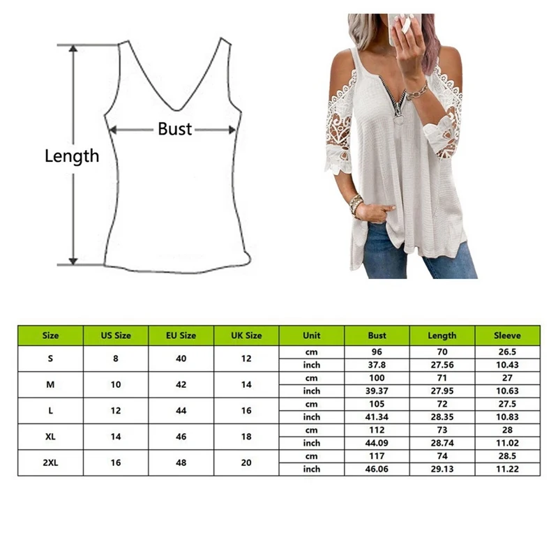 

MoneRfii Sexy Summer Half Sleeve Lace Shirt Women Casual Zipper V Neck Loose T Shirt Plus Size Hollow Out Sling Elegant Pullover