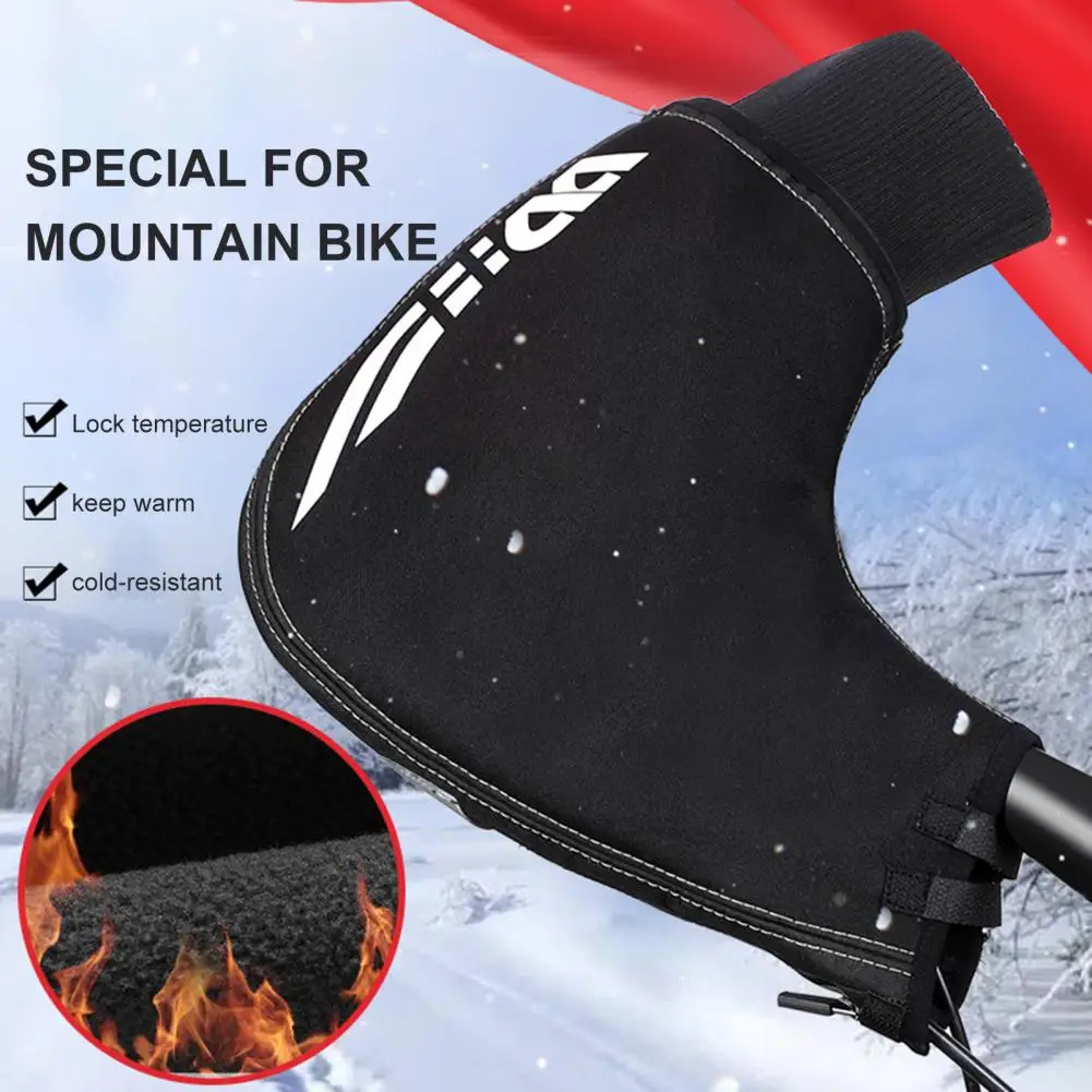 

For ​Bar Mitts Snowmobile/ATV/Dirt Bike Mitts Cycling Thermal Fleece Lining MTB Handlebar Windproof Winter Gloves Mittens