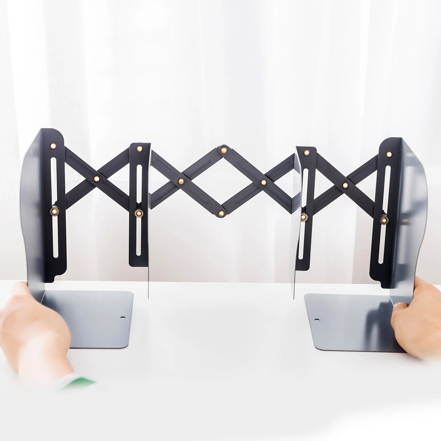 1 шт. Металлические Регулируемые книжные полки железные полые декоративные концы