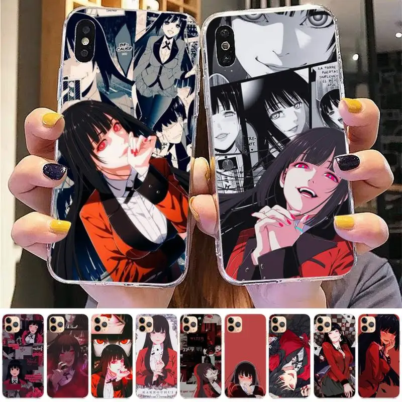 

Japanese Anime Kakegurui Jabami Yumeko Phone Case for iphone 13 11 12 pro XS MAX 8 7 6 6S Plus X 5S SE 2020 XR case