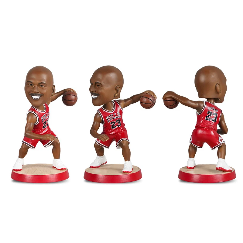 

BYGLTY 18cm Basketball Stars Cute Action Figures Can Shake His Head PVC Club For Boys Girls Souvenir Fans Birthday Gift