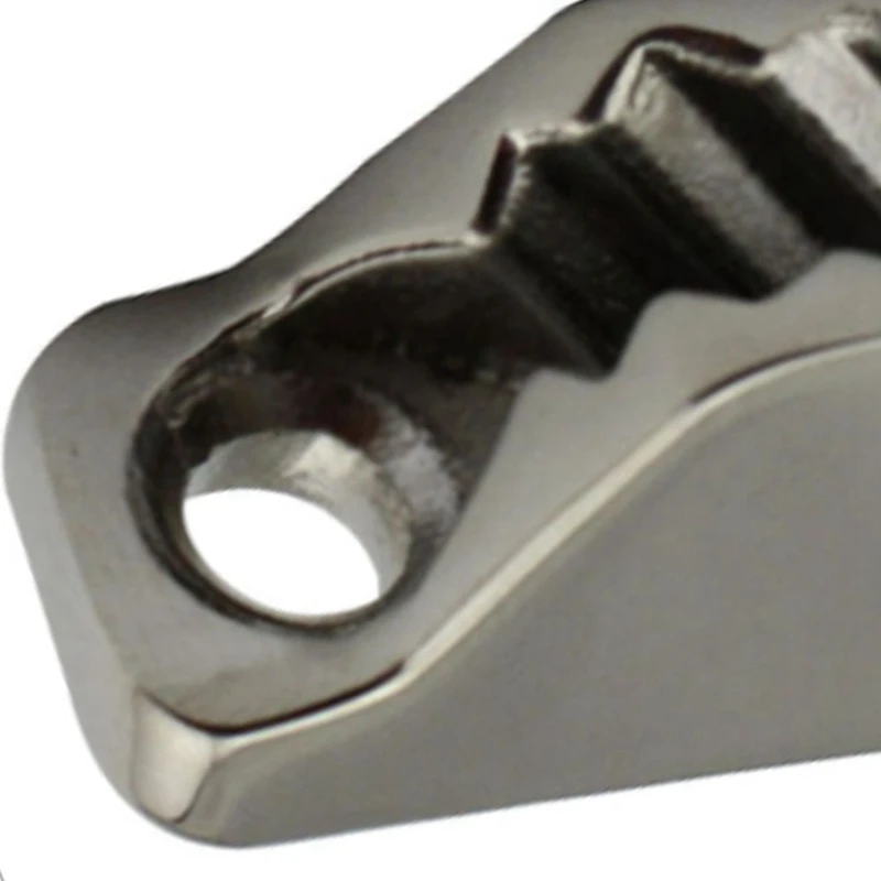 

4PCS Stainless Steel Marine Sailing Rope Cam Cleat 18X48mm Flip Up Clam Clamp Jam Cleat for Sailboat Yacht Hardware