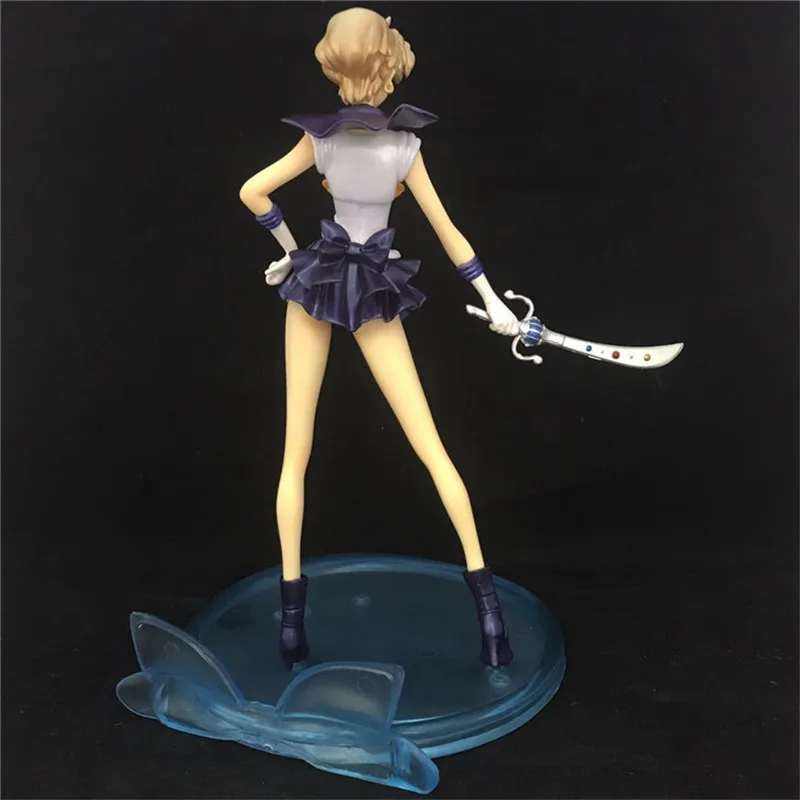 

New 21 cm Anime Cartoon Sailor Moon F.ZERO Uranus Neptune Action Figures Moon Power Pvc Model Anime Collection Kit Gift Toy 1Pcs