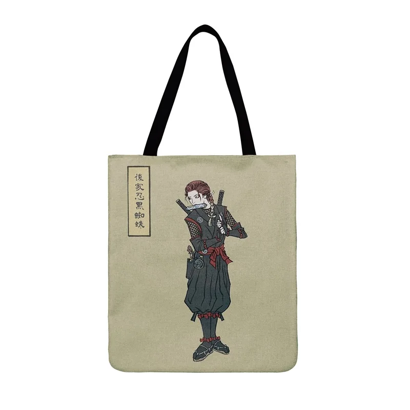 Женская Повседневная Сумка-тоут японская Классическая картина принт