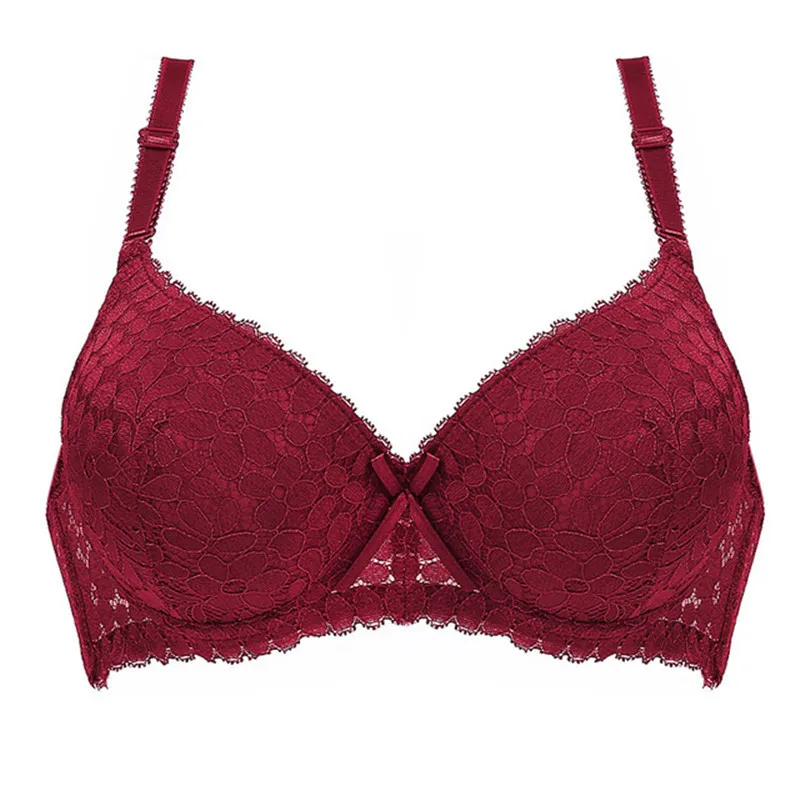A/B пикантный бюстгальтер пуш-ап женское кружевное нижнее белье с цветочным