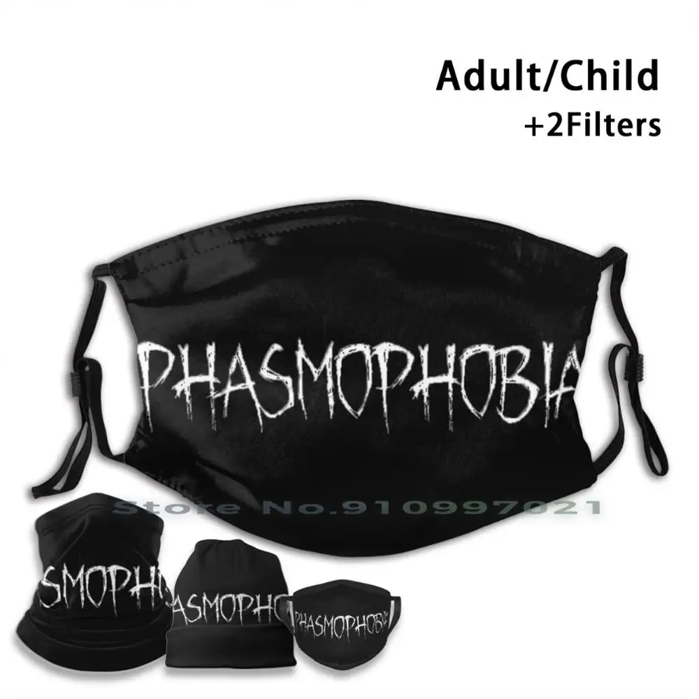 Phasmophobia Логотип Нестандартной Конструкции для детей и взрослых Маска Фильтр