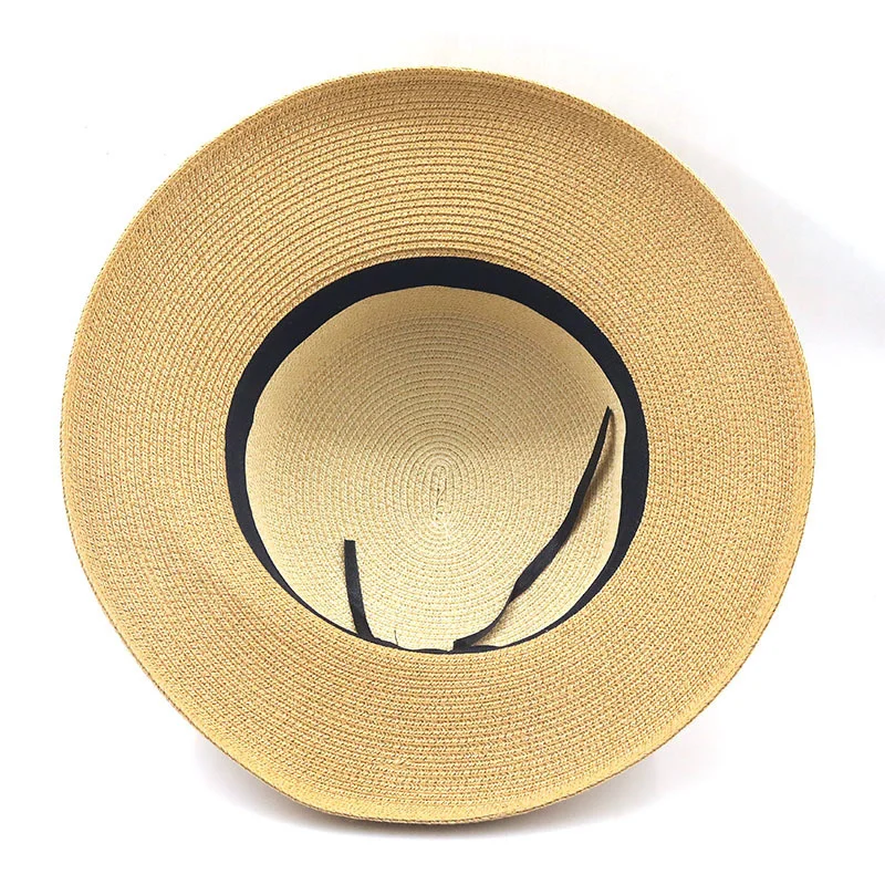 

Summer simple style vintage straw women's hat solid color beach sun cap