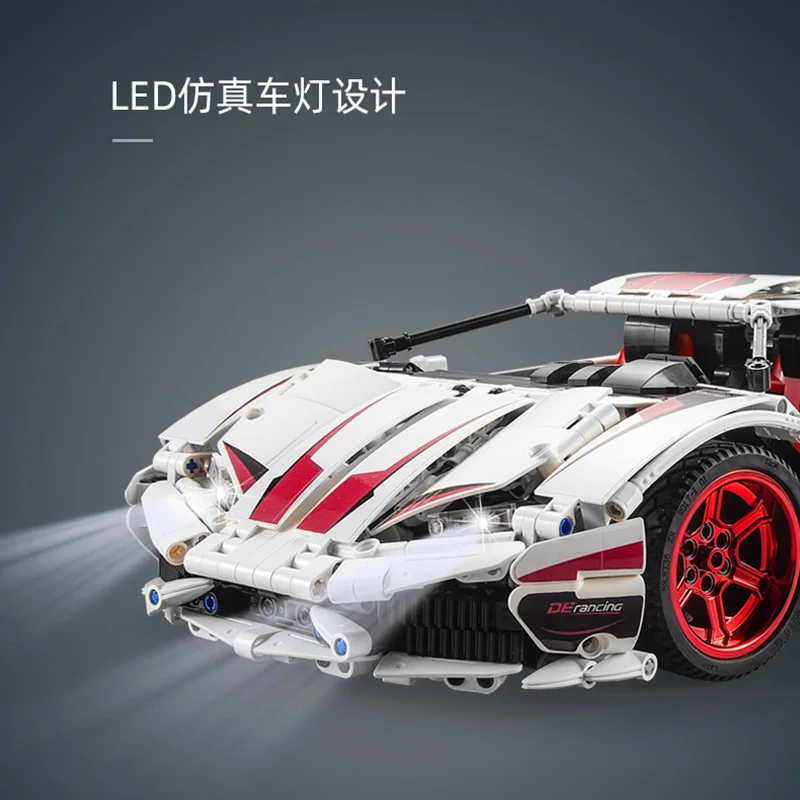 MOC Technic RC автомобиль Lamborghinis Huracan LP610 Супер гоночный пульт дистанционного управления автомобиля строительные блоки кирпичи Детские модели игрушки