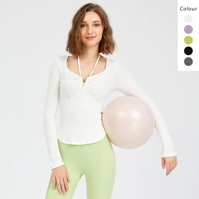 

Tight blazer Women's long sleeve running yoga suit sexy slimming professional fitness breathable T-shirt long sleeve shirt women