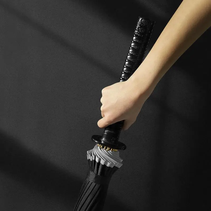 Оригинальный автоматический зонт Katana с длинной ручкой стандартный японский для