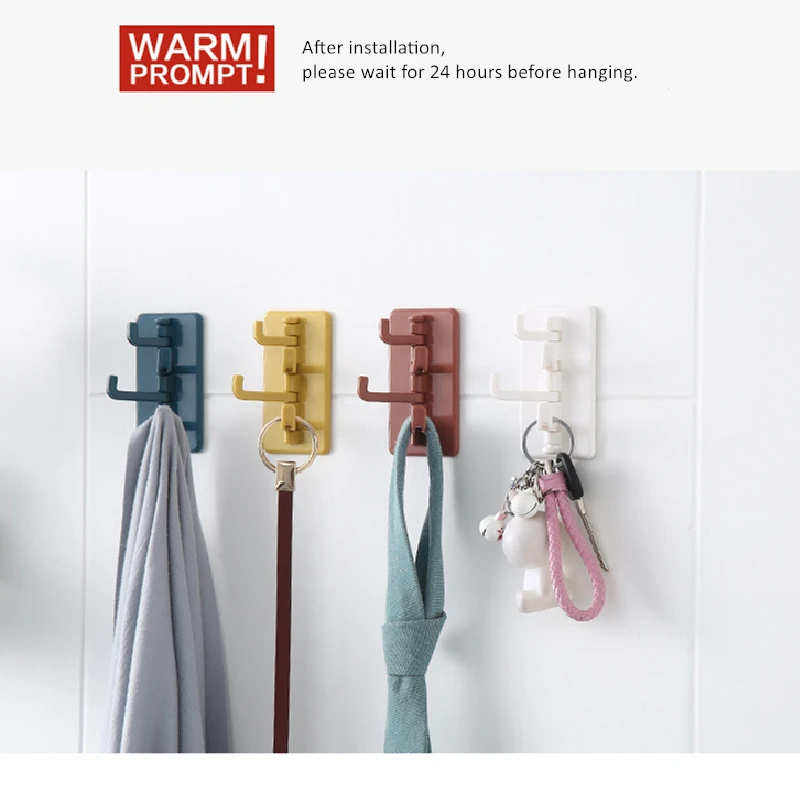 

2020 Newest Waterproof Powerful Self-adhesive Hook ABS Creative Organ Hook Kitchen Wall Hanging Wall Mount Bathroom Home Supply