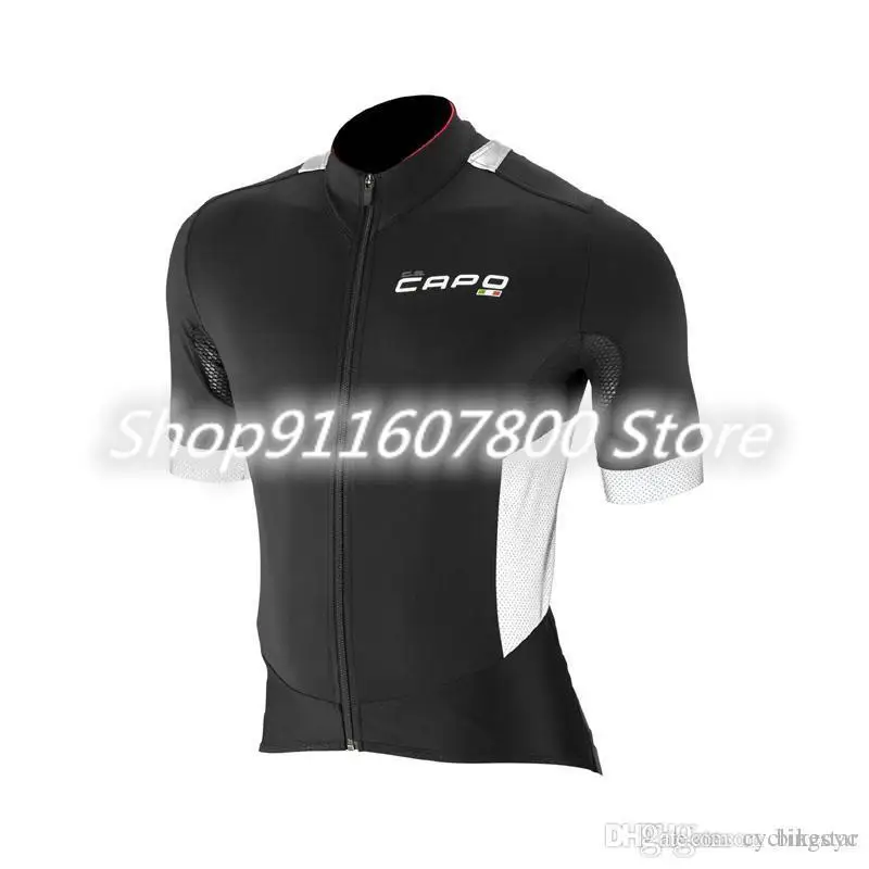 Каподастр команда Велоспорт Джерси с коротким рукавом 2018 велосипедная Одежда mtb