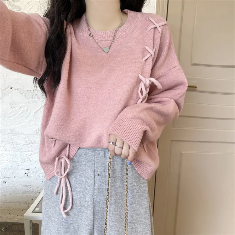 Живой НОВЫЙ свободный свитер с длинными рукавами Jum | Женская одежда