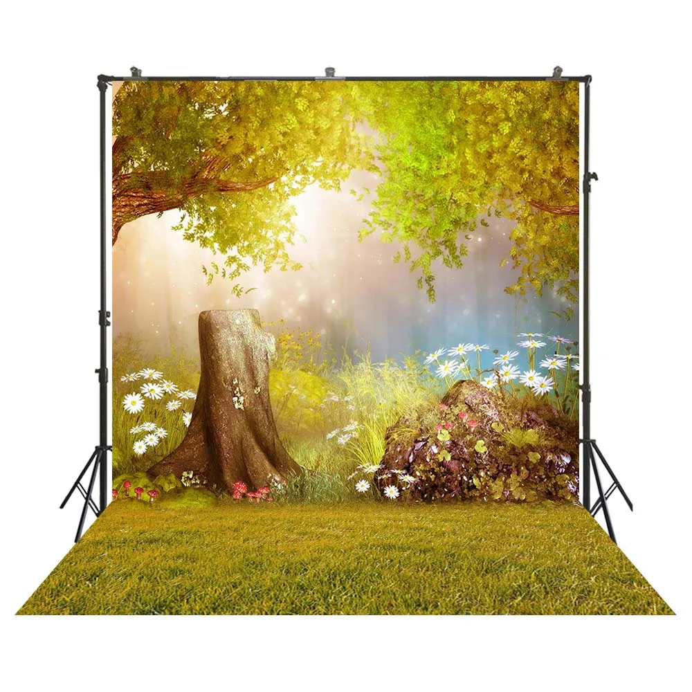 

Фон для фотосъемки в стиле Пасхи, сказочный фон с изображением природного леса для студийной фотосъемки новорожденных и детей на день рожде...