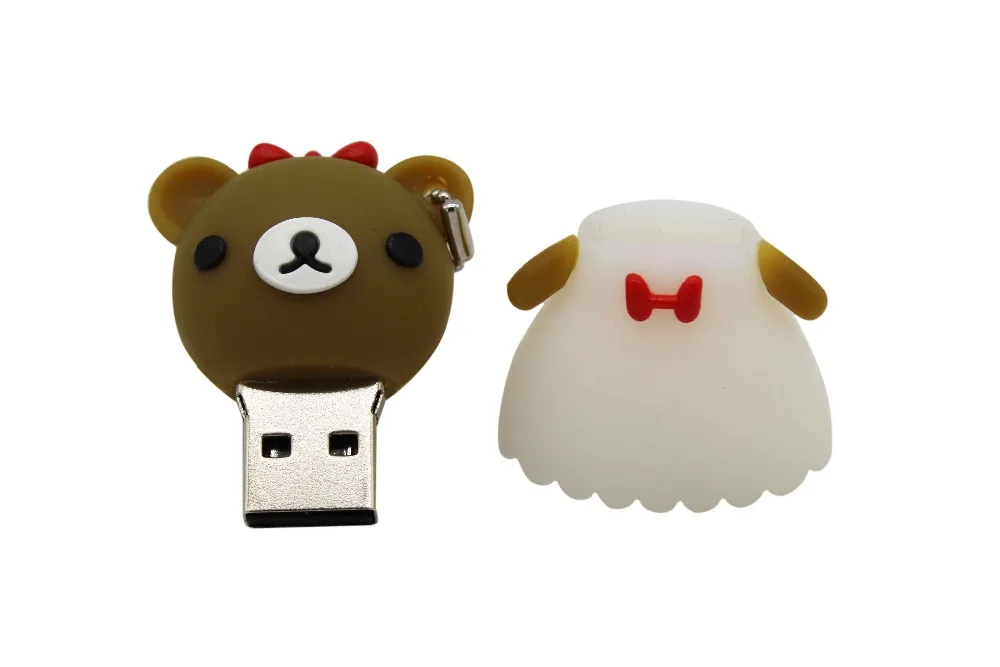 USB флеш-накопитель с надписью ME, 64 ГБ, милый свадебный медведь, 4 ГБ, 8 ГБ, 16 ГБ, 32 ГБ, флешка, USB 2,0, Usb