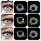 1 пара контактных линз EYESHARE исландского цвета, контактные линзы ed, цветные контактные линзы, косметика для глаз, косметика для учеников, цветные контактные линзы ed