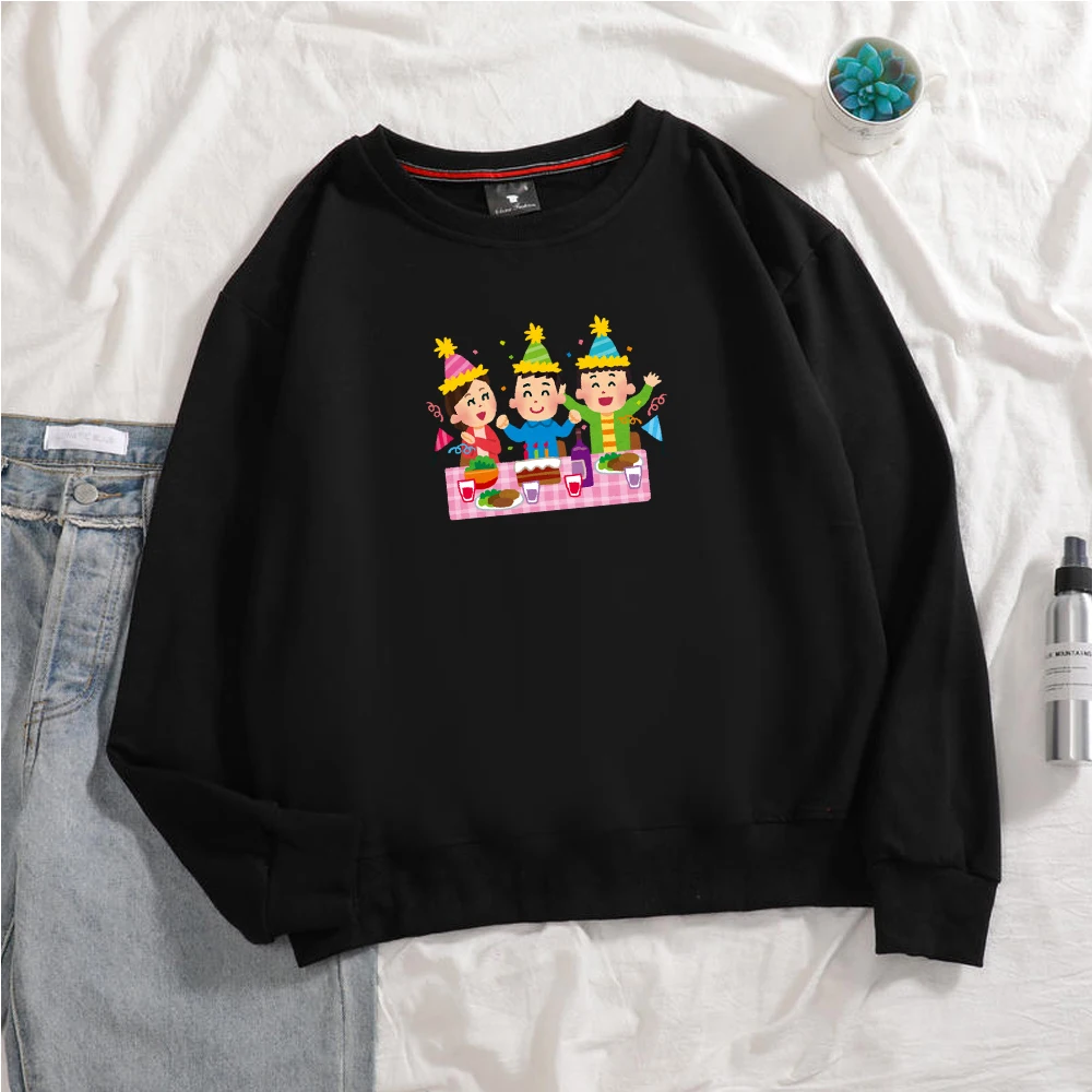 

Женский осенне-зимний хлопковый свитшот с круглым вырезом