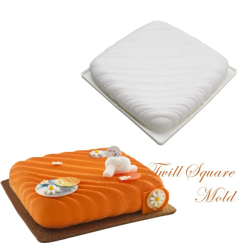 

Mousse Pillow shaped Silicone Cake Mold For Ice Creams Chocolates 3D Cake moulds Pan Bakeware Accessories