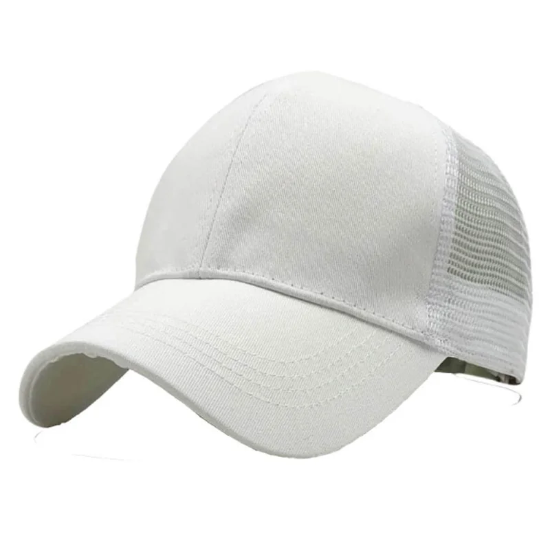 

Women Glitter Ponytail Baseball Cap Dad Hat Mesh Trucker Caps Messy Bun Summer Hat Female Snapback Adjustable Hip Hop Hats