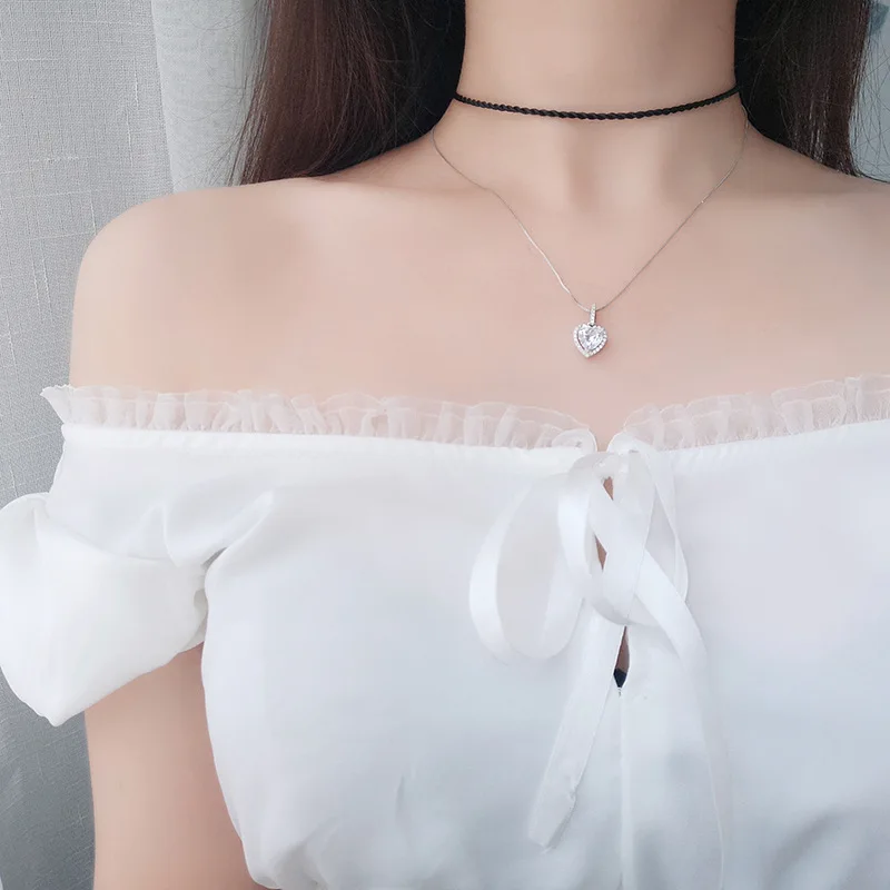 Лидер продаж модное ожерелье из стерлингового серебра 925 пробы с кулоном в виде