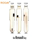 Заготовки для замены полотно дистанционного ключа KD VVDI, Неразрезанные, LISHI VAC102 #152 153 #53 #, для Renault Megan, Dacia, Clio, Duster, 10 шт.