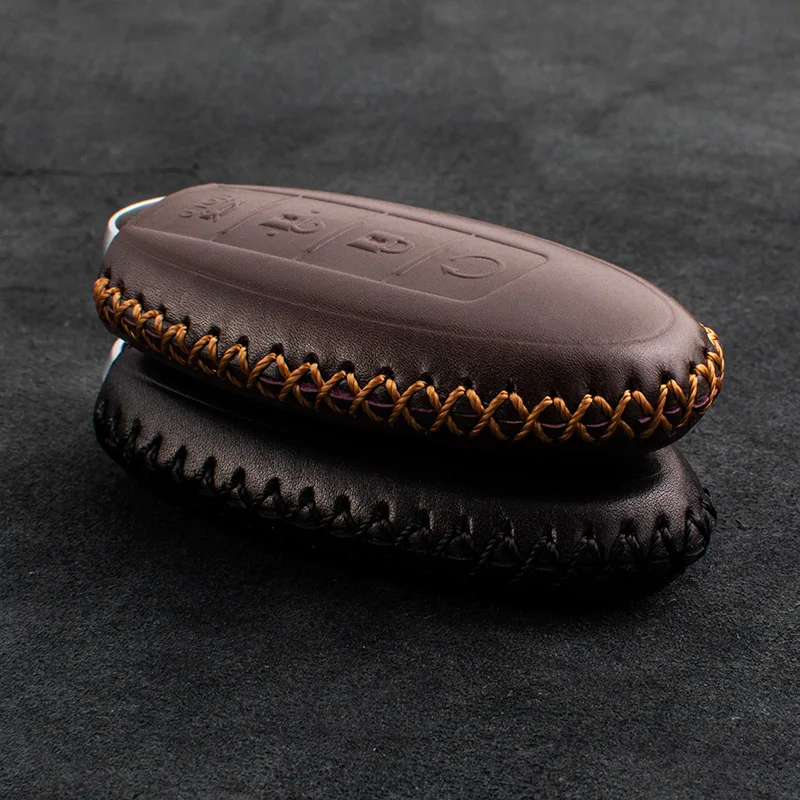 

1X Genuine Leather Car Key Case Keychain Dedicated for Nissan NV200 Teana Tiida Sylphy Qijun Nissan Tourer King Guest Key Case