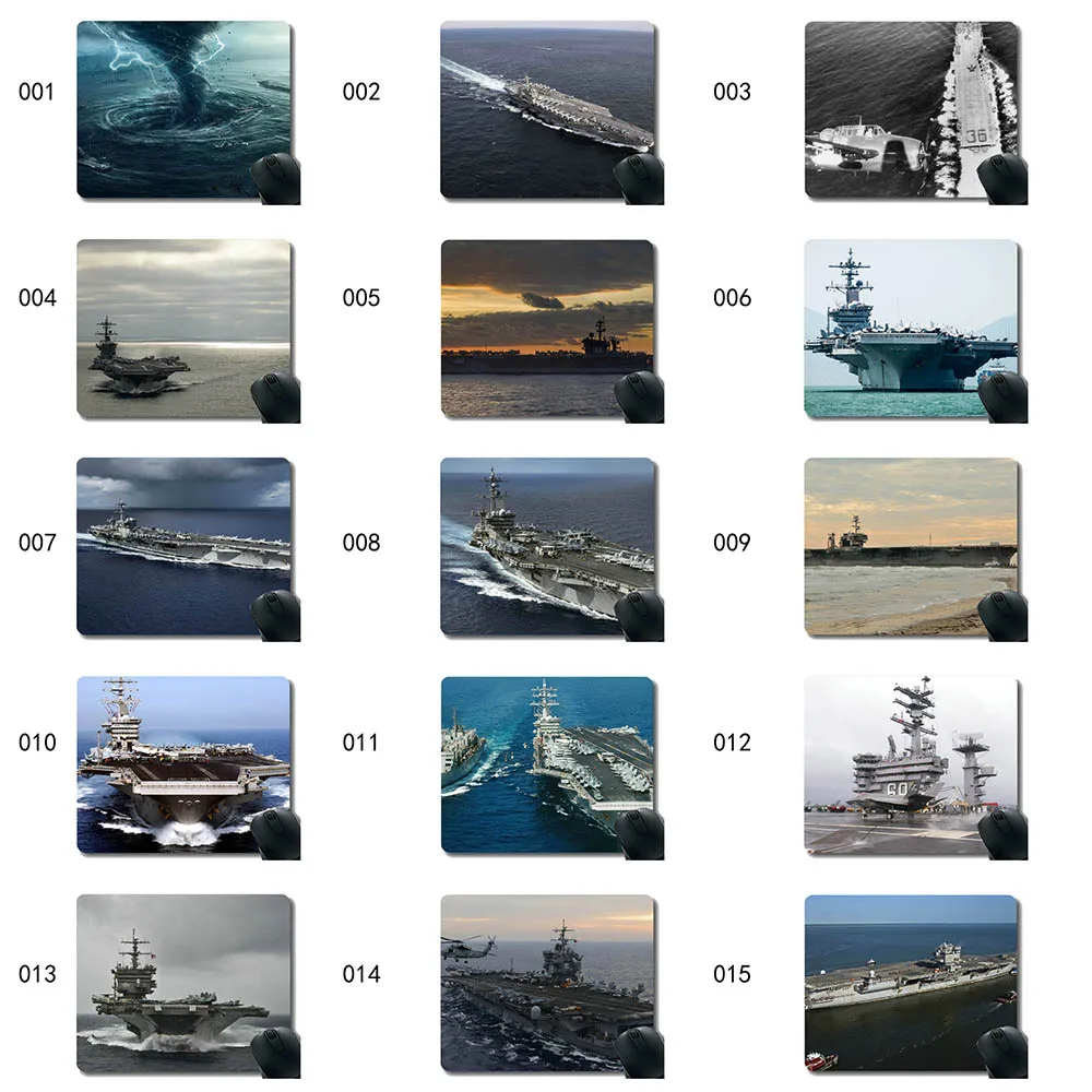 Усс Дуайт Д. Eisenhower Warship нескользящая резиновая коврик для мыши игровой с